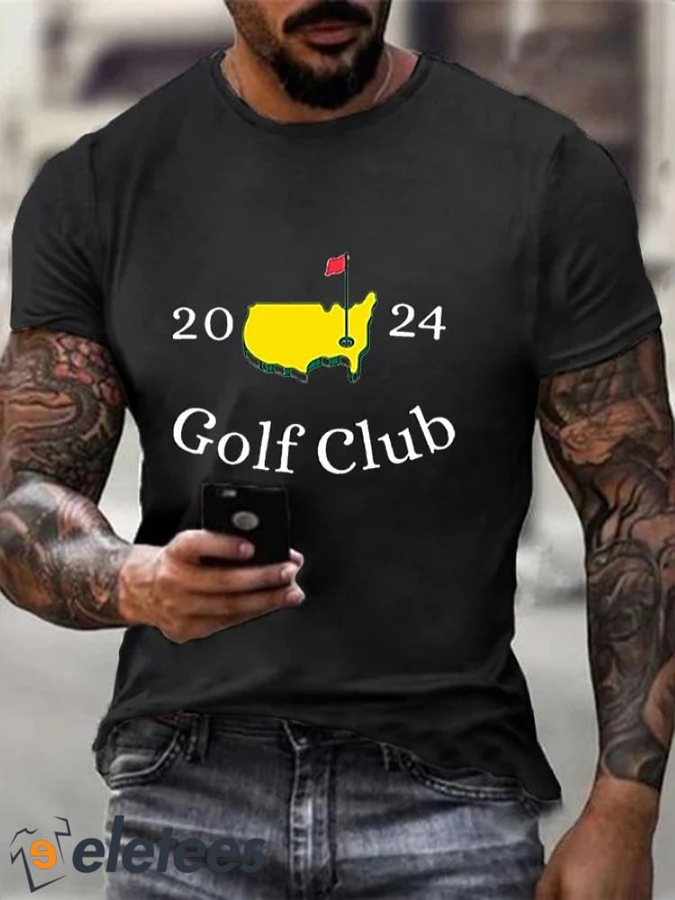 Men's Augusta Golf Club Masters2024 Golf Lovers Fans Casual Tee