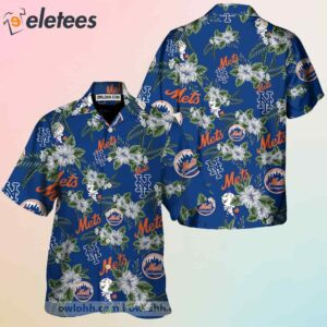 Mets Flowery Aloha Summer Beach Hawaiian Shirt1