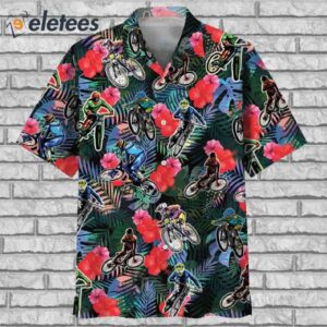 Mountain Bike Tropical Hawaiian Shirt1