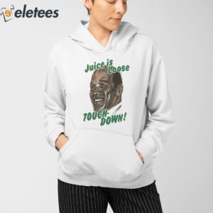 OJ Simpson Juice Is Loose Touch Down Shirt 4