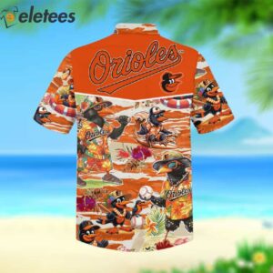Orioles Diving Swimming Surfing Hawaiian Shirt 2