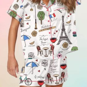 Paris Travel Olympic City Pajama Set