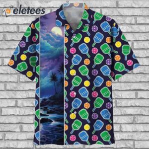 Pickleball Color Hawaiian Shirt1