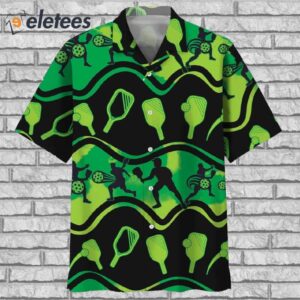 Pickleball Green Hawaiian Shirt1