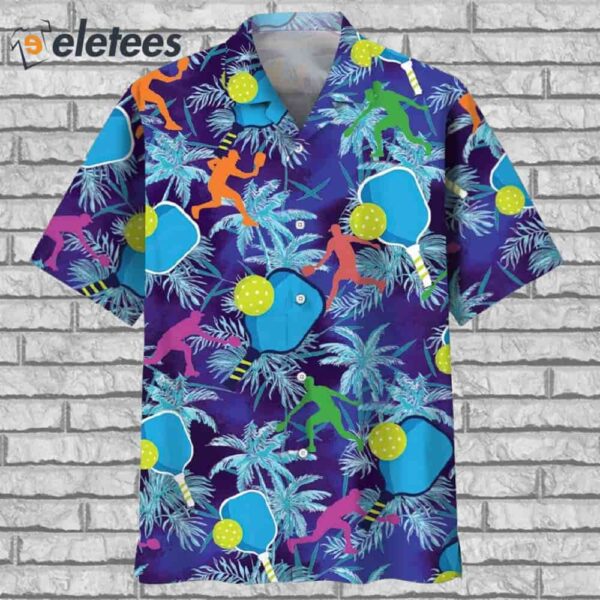 Pickleball Tropical Funny Hawaiian Shirt