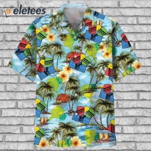 Pickleball Tropical Hawaiian Shirt1