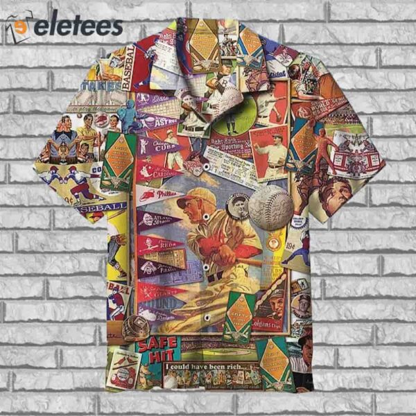 Retro Baseball Lovers Hawaiian Shirt