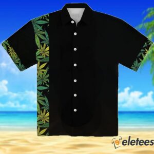 Retro Cannabis Marijuana Hawaiian Shirt