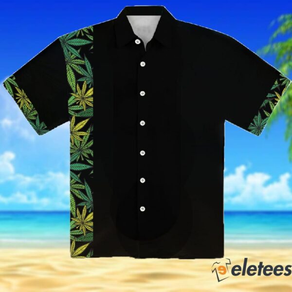 Retro Cannabis Marijuana Hawaiian Shirt