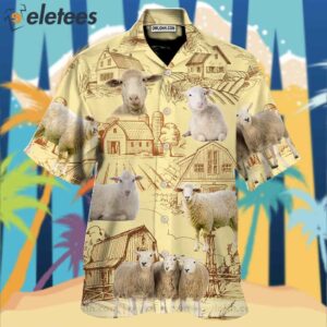Sheep Lovers Farm Hawaiian Shirt