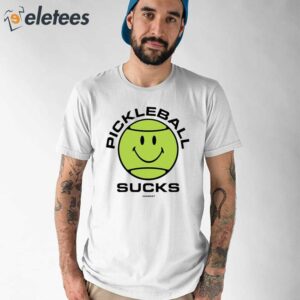 Smiley Pickleball Sucks Shirt 1