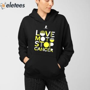 St Jude Love Moto Stop Cancer Shirt 4