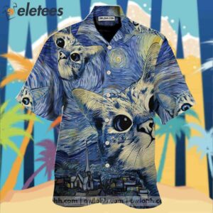 Starry Cats Hawaiian Shirt1