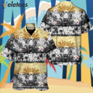 Steelers Logo Pattern Hawaiian Shirt