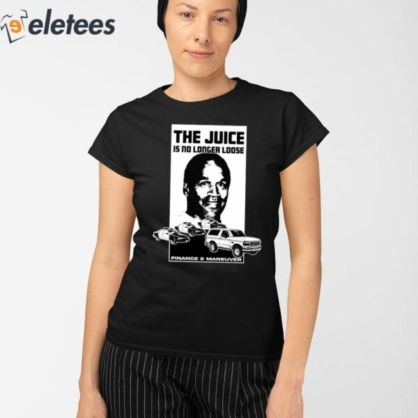 The Juice Is No Long Loose Finance And Maneuver Shirt