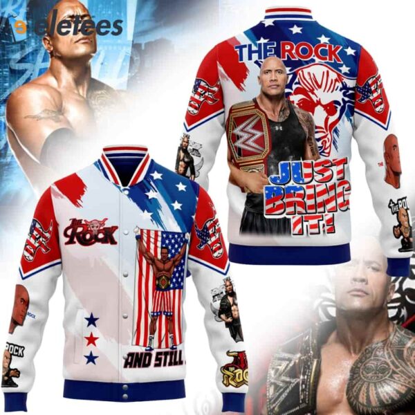 The Rock Just Bring It Baseball Jacket