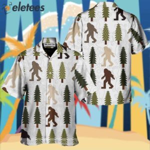 This Forest Is Home Of Bigfoot White Nice Design Hawaiian Shirt