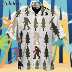 This Forest Is Home Of Bigfoot White Nice Design Hawaiian Shirt1