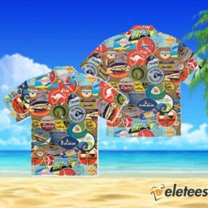 Vintage Airlines Labels Cosplay Hawaiian Shirt 3