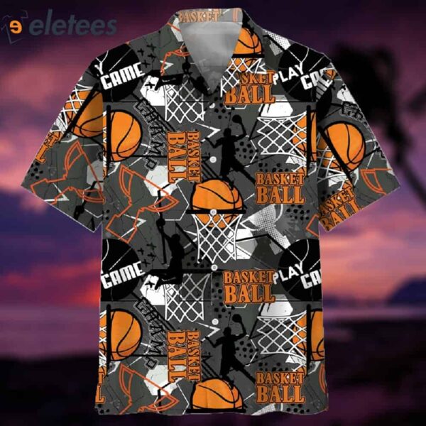 Vintage Basketball Player Hawaiian Shirt