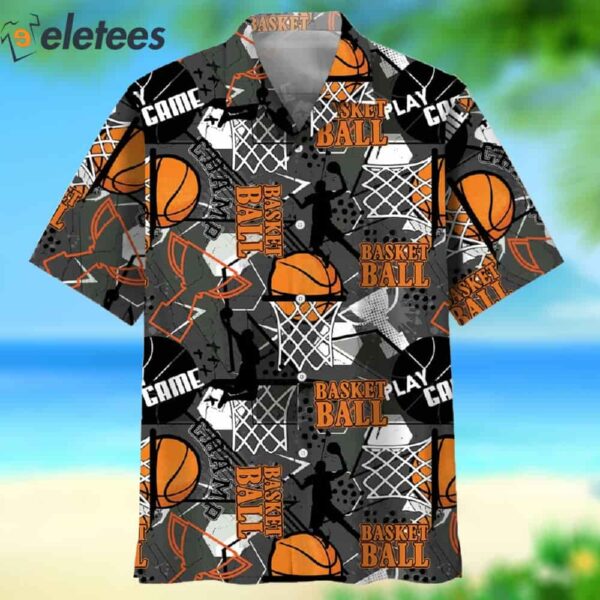 Vintage Basketball Player Hawaiian Shirt