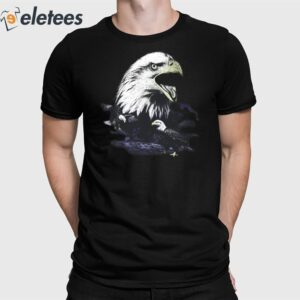 We Don't Trust You Eagles Distressed Hem Shirt