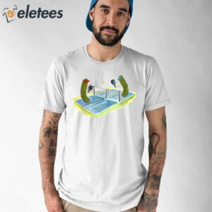 Whimsical Pickles Playing Pickleball Sweatshirt 2