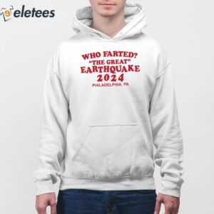 Who Farted The Great Earthquake 2024 Shirt 3