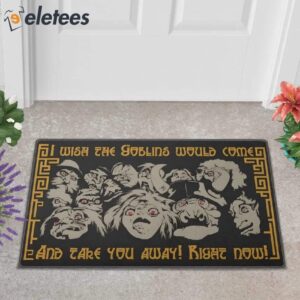 Wish The Goblins Would Come Labyrinth Doormat