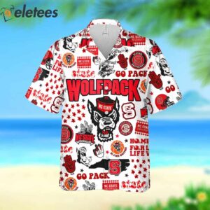 Wolfpack Go Pack Love Fan Hawaiian Shirt 2