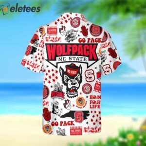 Wolfpack Go Pack Love Fan Hawaiian Shirt 3