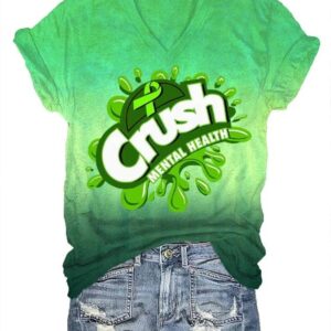 Women’s Crush Mental Health Print T-Shirt
