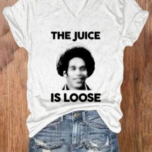 Womens The Juice Is Loose Print T shirt1