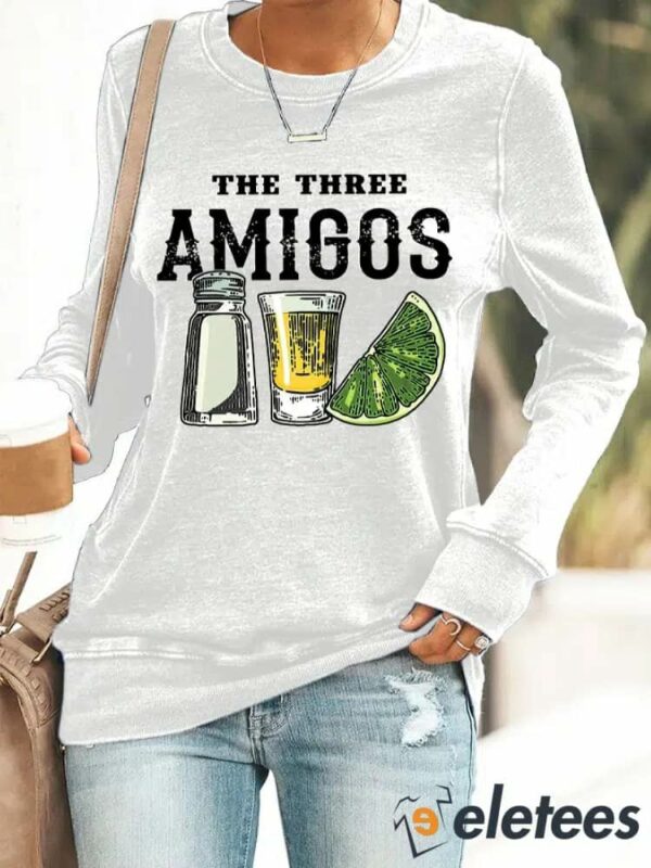 Women’s The Three Amigos Cinco De Mayo Print Sweatshirt