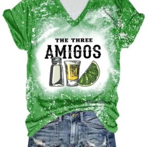 Womens The Three Amigos Cinco De Mayo Print T shirt