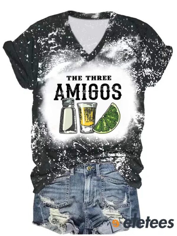 Women’s The Three Amigos Cinco De Mayo Print T-shirt