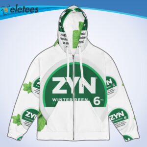 ZYN Wintergreen Hoodie Zip2 min