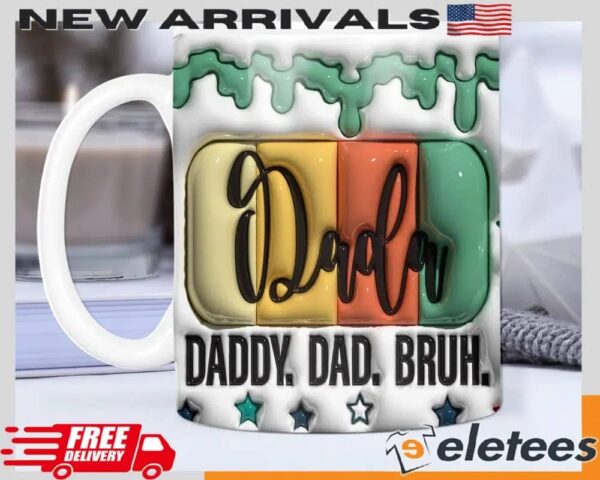 3D Inflated Dada Daddy Dad Bruh Mug