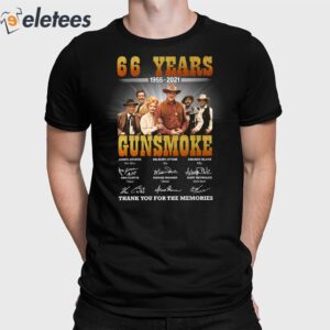 66 Years Gunsmoke Thank You For The Memories Shirt