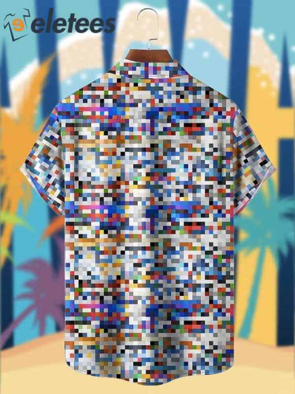 Abstract Plaid Hawaiian Shirt