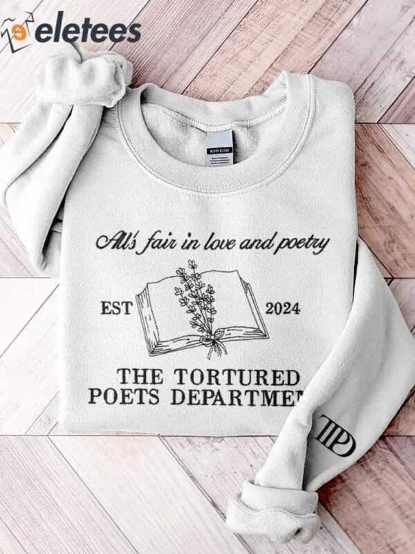 All’s Fair In Love And Poetry Print Casual Sweatshirt