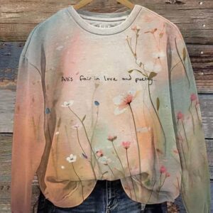 All’s Fair In Love And Poetry Print Sweatshirt