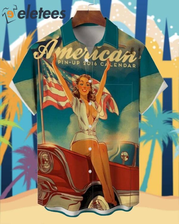 American Pin-Up 2016 Calendar Hawaiian Shirt