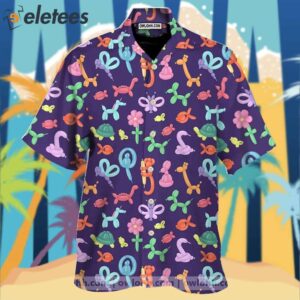 Animal Balloon Pattern Print Men’s Hawaiian Shirt