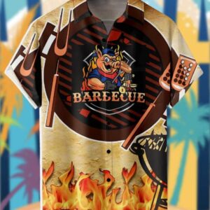BBQ Barbecue Hot Dog Cheers Breathable Hawaiian Shirt