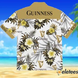 Beer Guinness Hibiscus Hawaiian Shirt 2