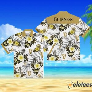 Beer Guinness Hibiscus Hawaiian Shirt 3