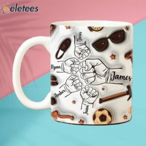 Best Dad Ever With 3D Inflated Mug Personalized Gift 1