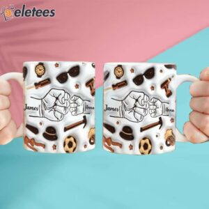 Best Dad Ever With 3D Inflated Mug Personalized Gift