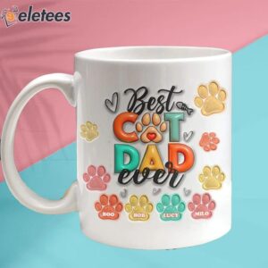 Best Dog Cat Mom Dad Ever With 3D Inflated Pet Mug